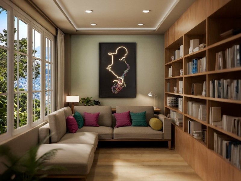 Beadle Crome Interiors Samuel Wall Art With Light