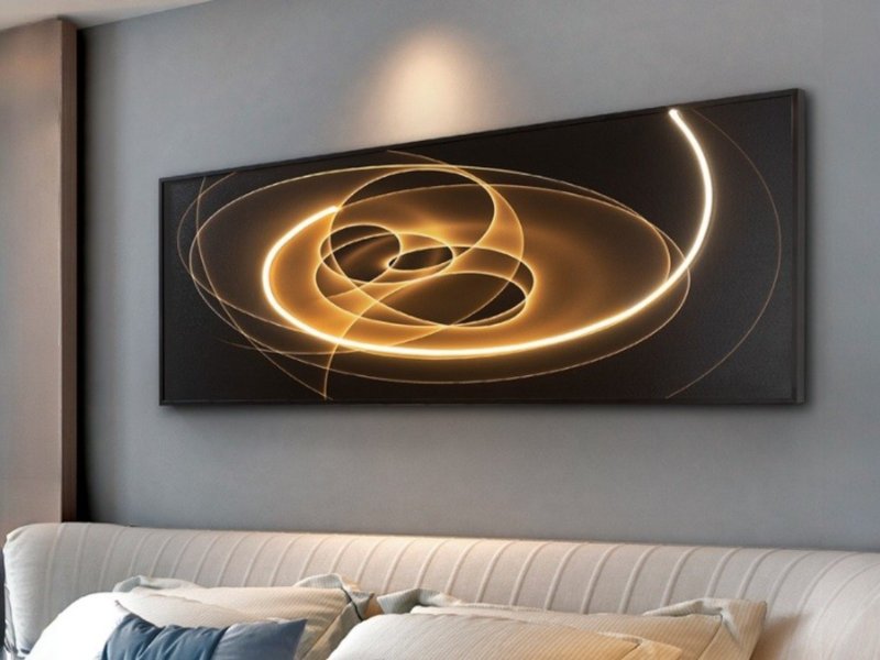 Beadle Crome Interiors Theo Wall Art With Light
