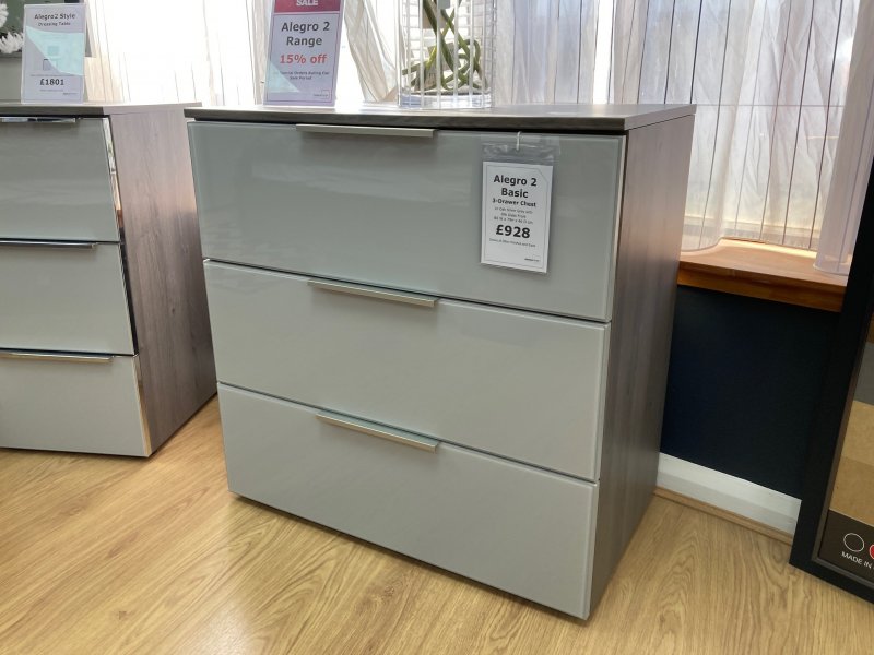 Beadle Crome Interiors Special Offers Alegro2 3 Drawer Chest Clearance