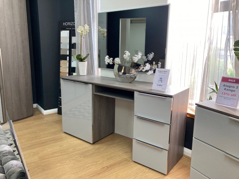 Beadle Crome Interiors Special Offers Alegro2 Dressing Table and Mirror Clearance