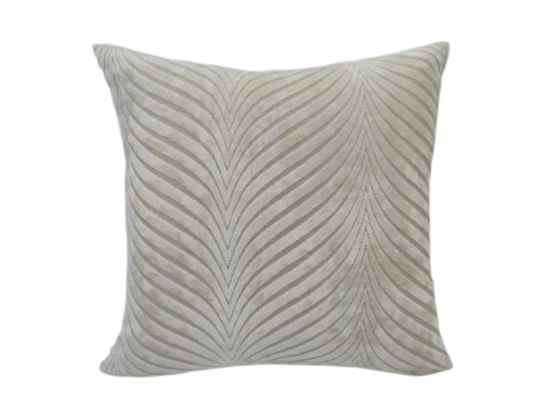 Beadle Crome Interiors Special Offers Large Ivory Cut Velvet Fan Cushion
