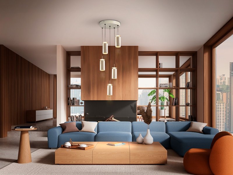 Beadle Crome Interiors Anika 5 Hanging Pendant Ceiling Light