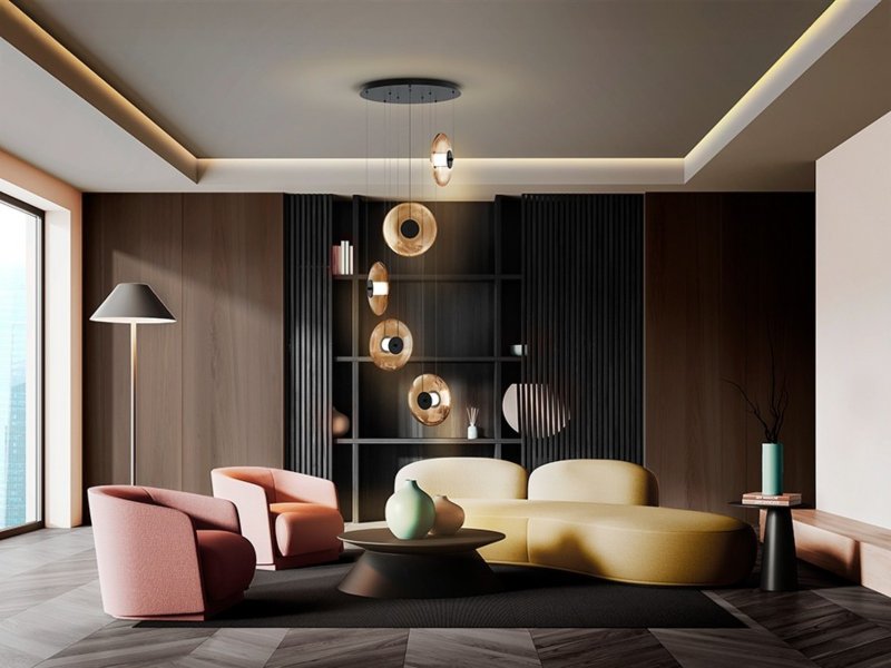 Beadle Crome Interiors Desmond 5 Pendant Ceiling Light