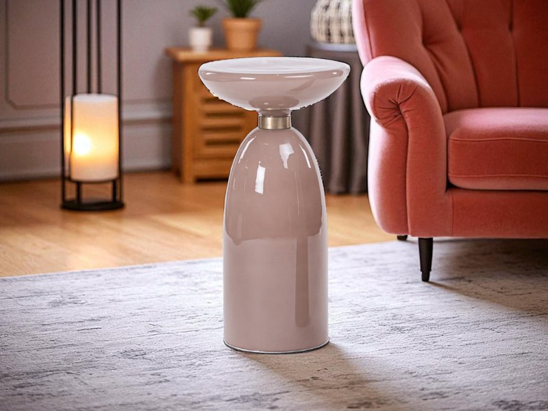 Beadle Crome Interiors Special Offers Libbey Pink Lamp Table