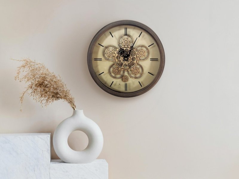 Beadle Crome Interiors Special Offers 36cm Copper Gears Wall Clock