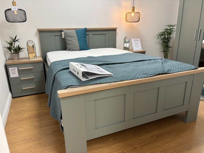 Beadle Crome Interiors Special Offers Cambridge Double Bed, Big Softy Mattress and 2 Bedside Chests Clearance