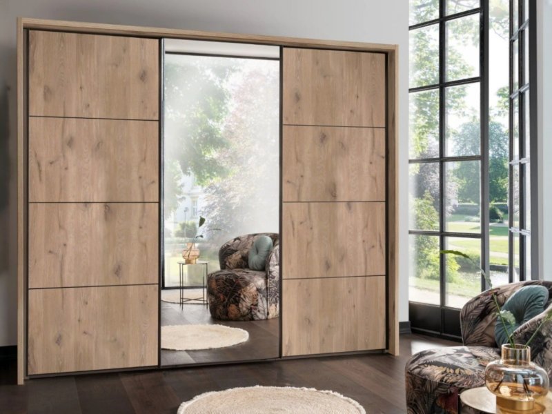 Wiemann Miami Plus Sliding Wardrobe With Mirrored Doors