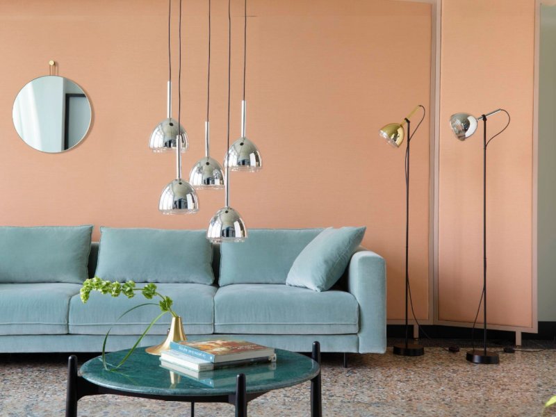 Ligne Roset Ligne Roset Chrome Bell Suspended Ceiling Light