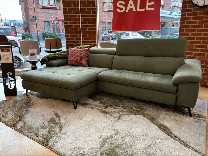 Beadle Crome Interiors Special Offers Isabella Sofa Chaise with Electric Recliner Clearance