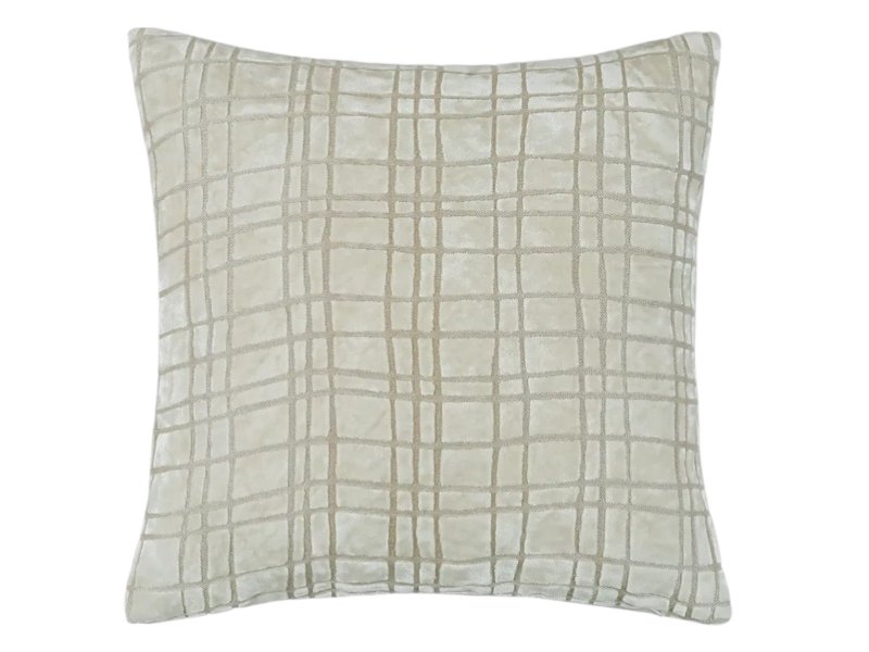 Beadle Crome Interiors Special Offers Paul Monney Penny DrunkPlaid Ivory Cushion