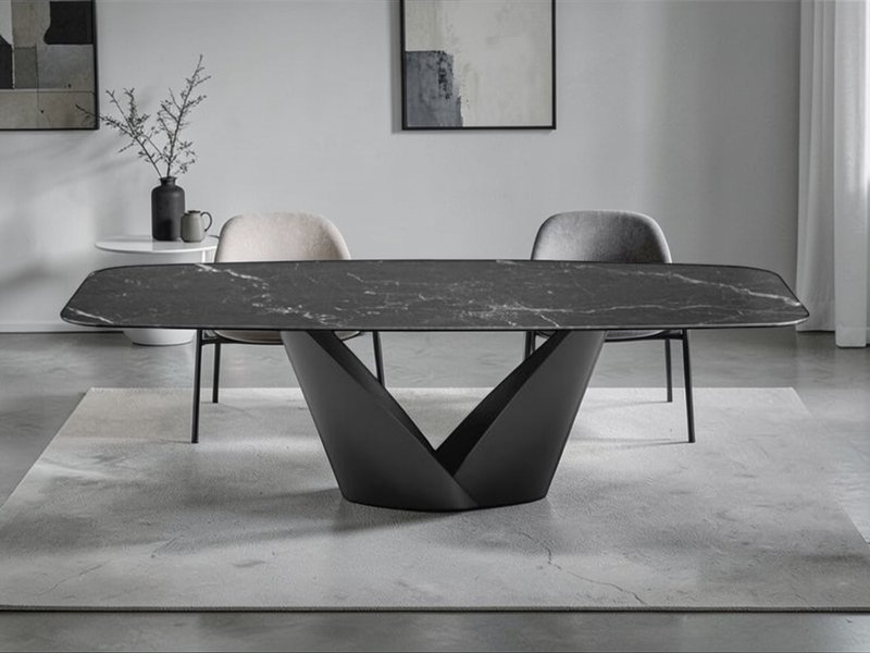 Calligaris Calla Fixed Made To Order Ceramic Dining Table By Calligairs