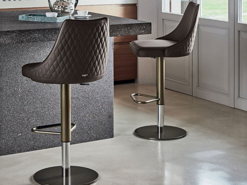 Bontempi Clara Swivel Bar Stool By Bontempi