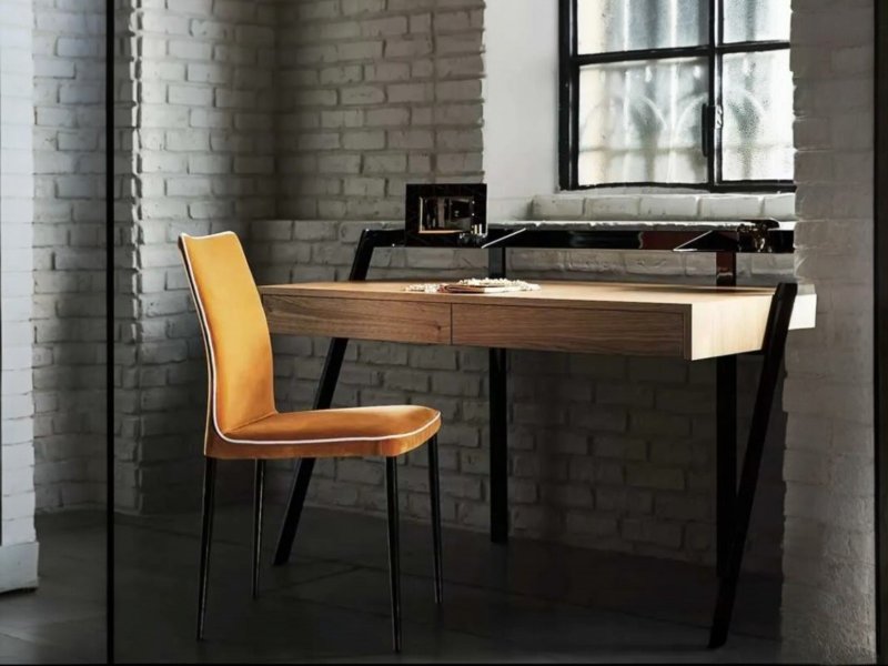 Bontempi Nata High Back Metal Frame Chair By Bontempi