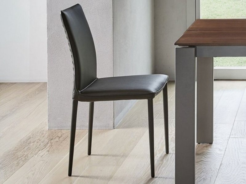 Bontempi Nata Flex High Back Metal Frame Chair By Bontempi