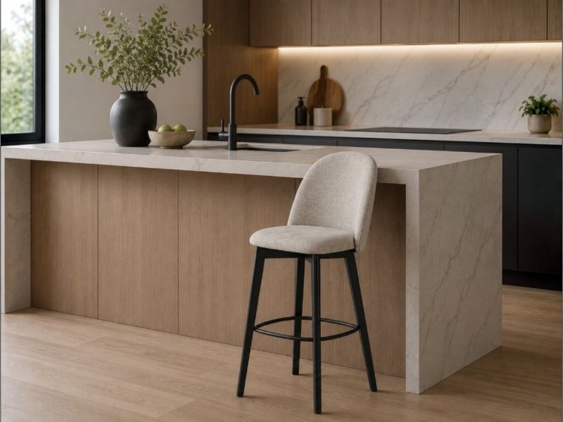 Connubia Tuka Mid Made To Order Wooden Leg Bar Stool By Connubia