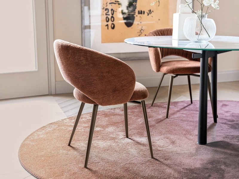 Calligaris Anime Swivel Chair With Metal Legs By Calligaris