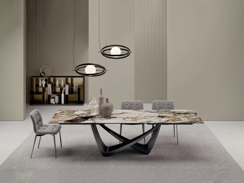 Bontempi Bach Extending Rectangular Table