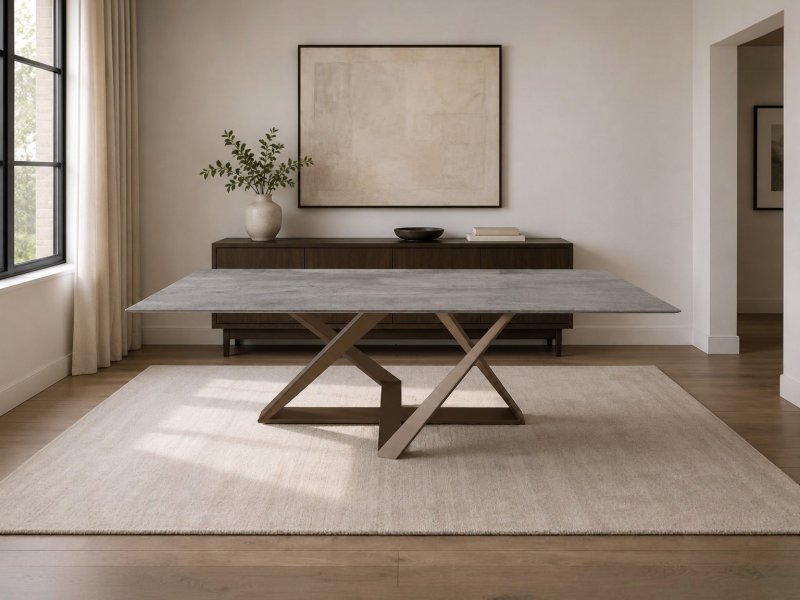 Bontempi Millennium Rectangular Ceramic Top Table