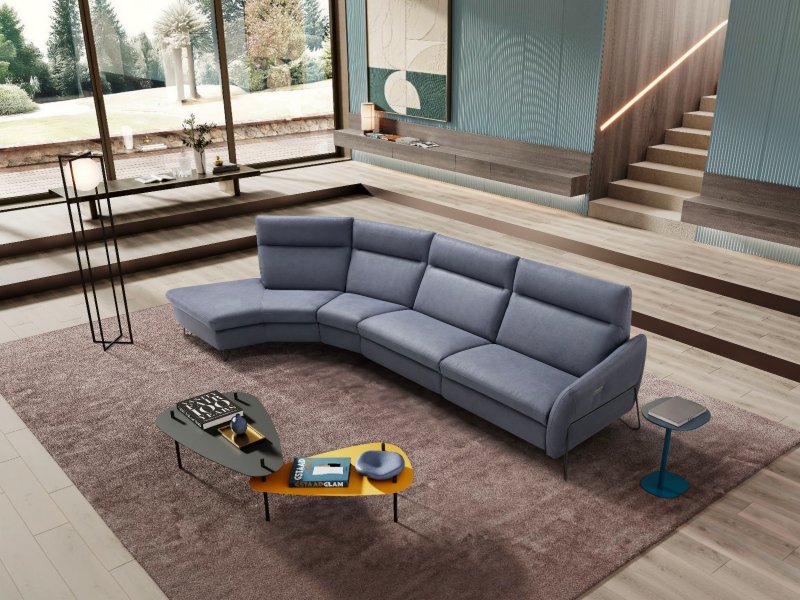 Beadle Crome Interiors Federico Curved Corner Sofa