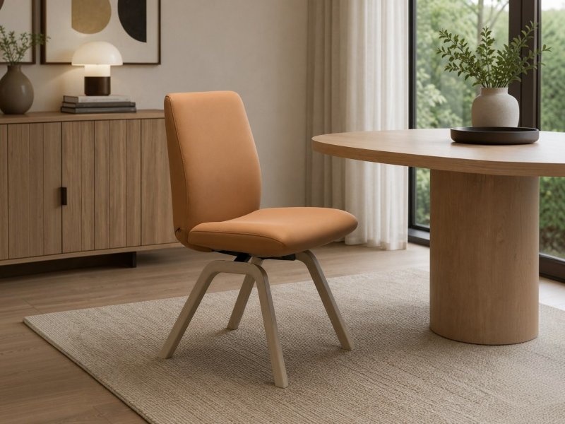Stressless Stressless Laurel Quickship D200 Base in Batick New Caramel