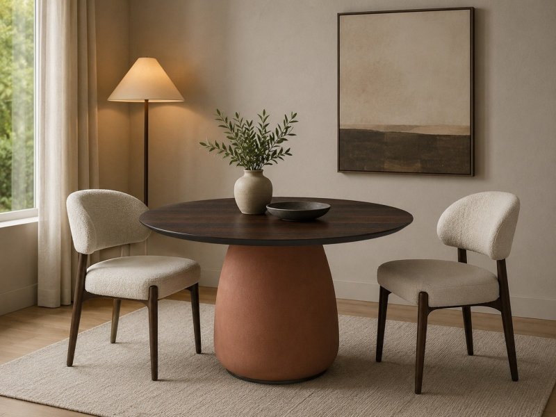 Cattelan Italia Botero Wood Round Table By Cattelan Italia
