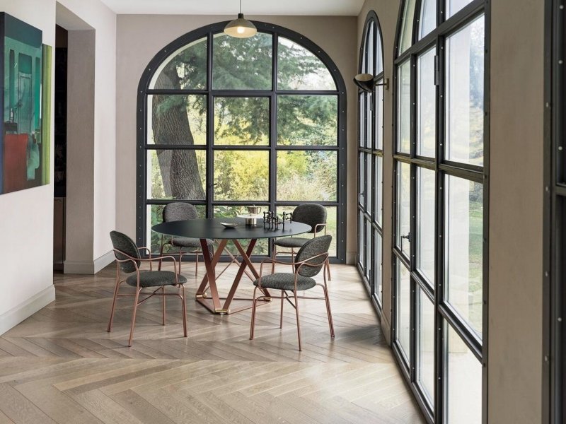 Bontempi Delta 130cm Diameter Round Table By Bontempi
