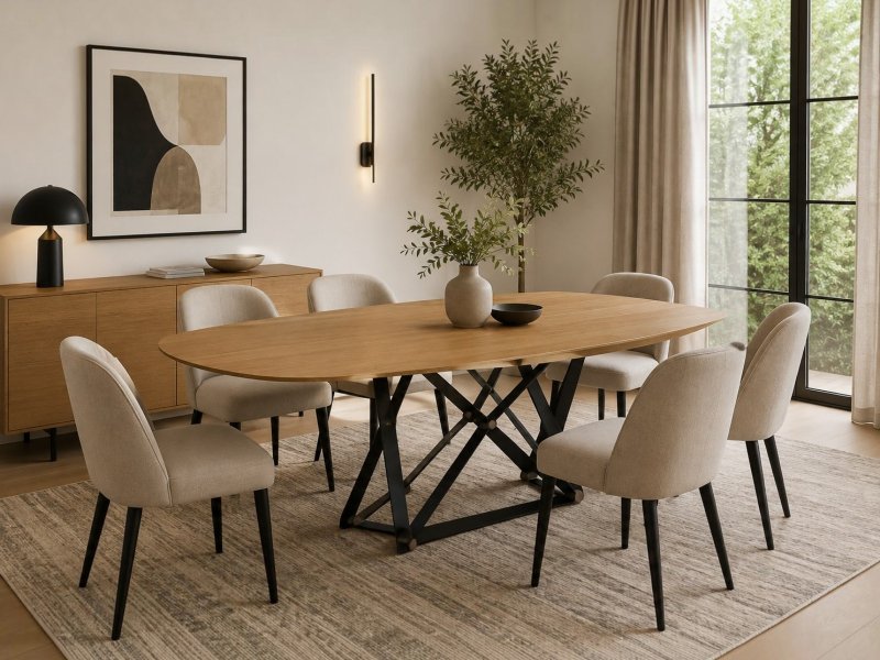 Bontempi Delta 220cm x 116cm Barrel Fixed Table By Bontempi