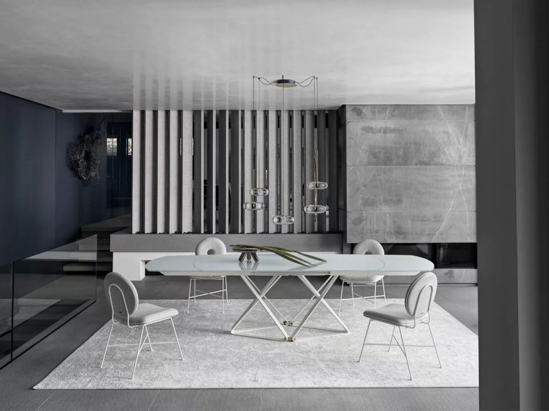 Bontempi Delta Medium Extending Barrel Table By Bontempi