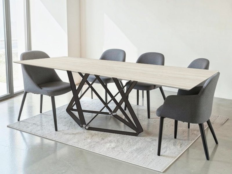 Bontempi Delta 250cm x 100cm Rectangular Fixed Table By Bontempi