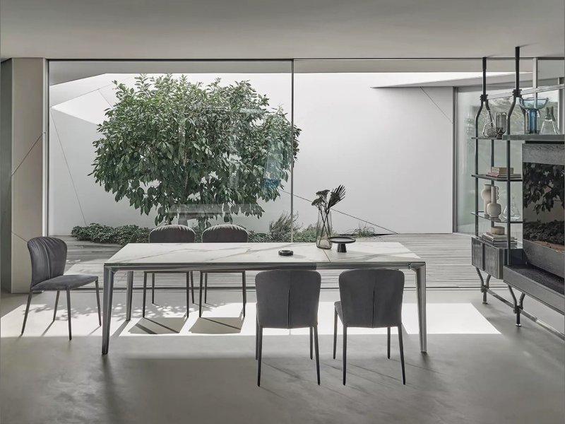 Bontempi Duke Large Extending Rectangular Table By Bontempi