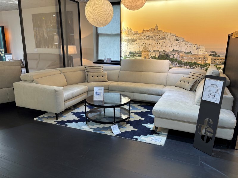 Beadle Crome Interiors Special Offers Martina Corner Sofa with 1 Electric Recliner Clearance