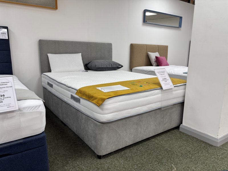 Beadle Crome Interiors Special Offers Happy Medium Kingsize Mattress, Divan and Headboard Clearance