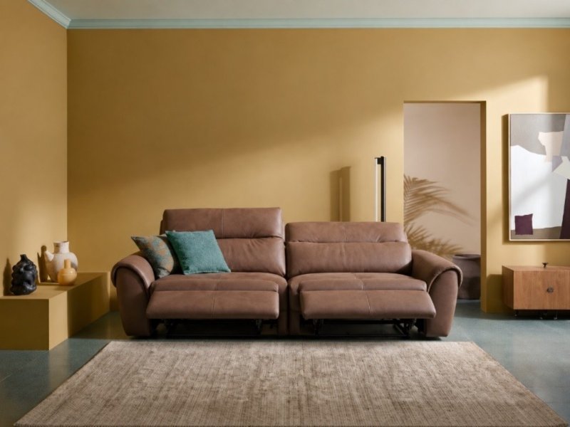 Beadle Crome Interiors Maddox Leather Reclining Sofa