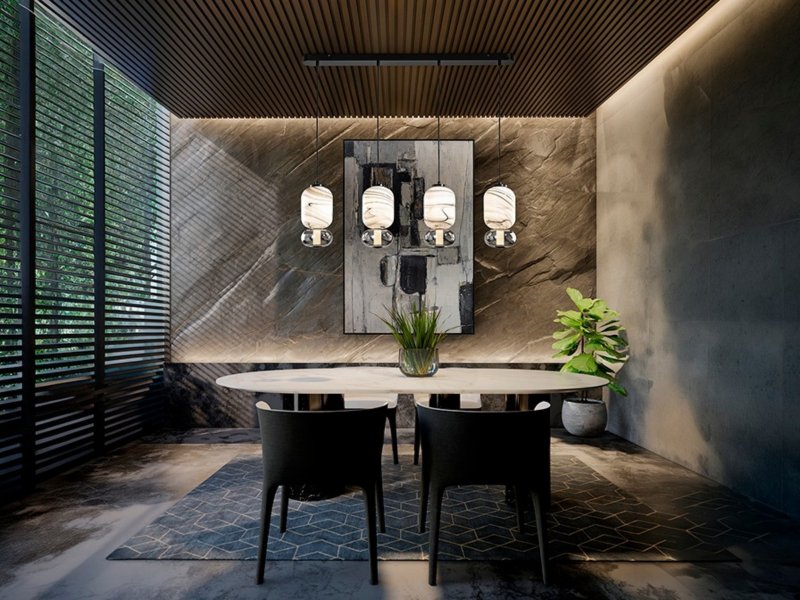 Beadle Crome Interiors Brooke 4 In A Row Pendant Light
