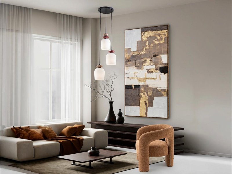 Beadle Crome Interiors Dahlia 3 Pendant Ceiling Light