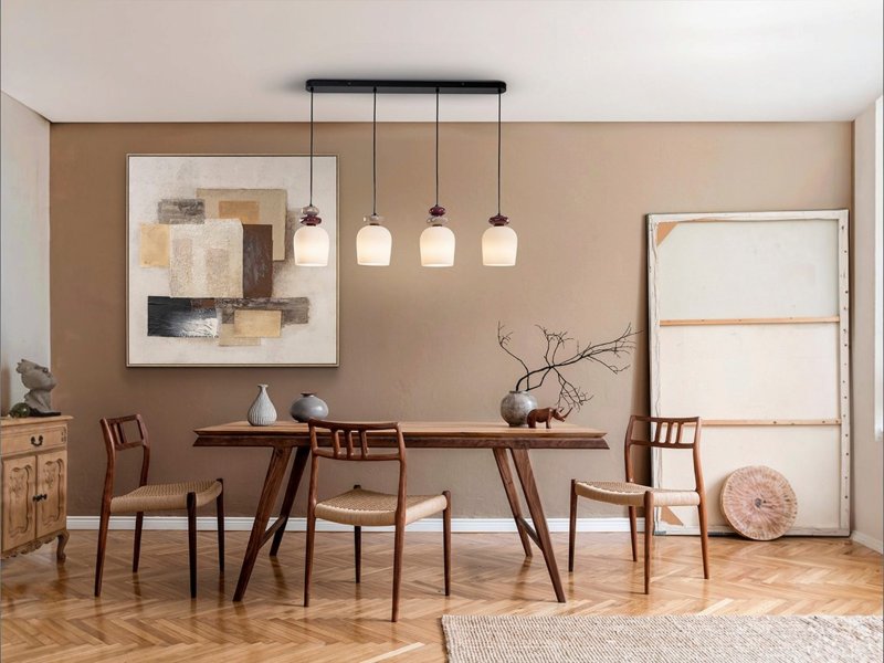 Beadle Crome Interiors Dahlia 4 In A Row Pendant Light
