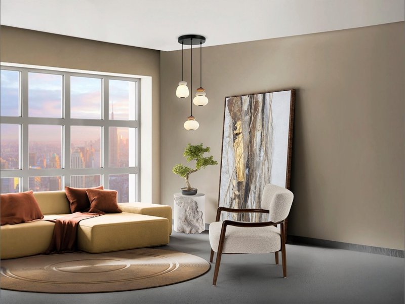 Beadle Crome Interiors Mateo 3 Pendant Ceiling Light