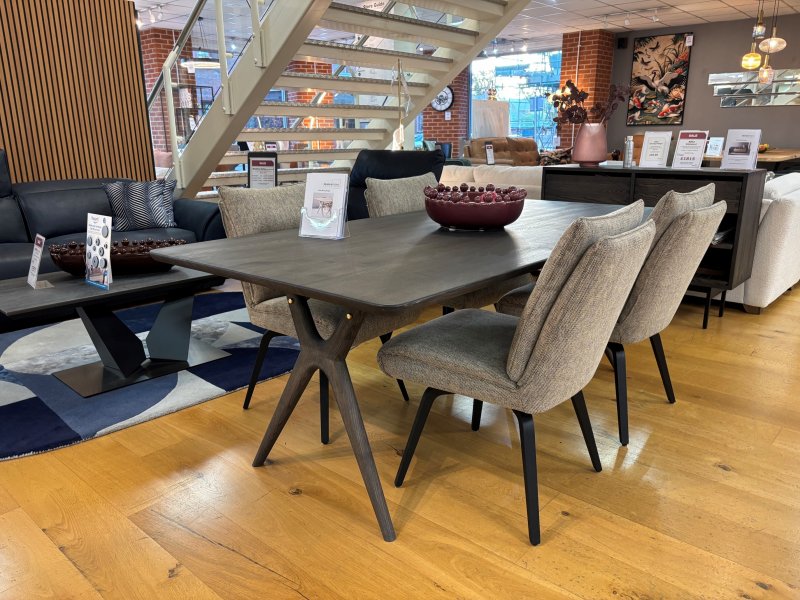 Beadle Crome Interiors Special Offers Alba Dining Table with 1 Extension Leaf and 4 Lotte Chairs Clearance