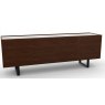 Calligaris Horizon 4 doors and central drawer sideboard, Glass Top 210cm Width By Calligaris