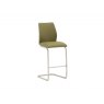 Beadle Crome Interiors Arcalia Bar Stool with brushed steel base