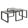 Beadle Crome Interiors Special Offers Oblo Coffee Table Black & Smoke Grey Glass