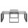 Beadle Crome Interiors Special Offers Oblo Coffee Table Black & Smoke Grey Glass