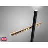 Beadle Crome Interiors Peyton Gold and Black Floor Lamp