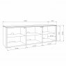 Beadle Crome Interiors Special Offers Access TV Unit 150cm Width With Oak Doors