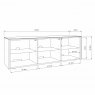 Beadle Crome Interiors Special Offers Access TV Unit 150cm Width With Walnut Doors