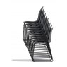 Connubia Academy Sleigh Leg Chair Stackable in Polypropylene By Connubia