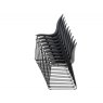 Connubia Academy Sleigh Leg Chair Stackable in Polypropylene By Connubia