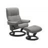 Stressless Stressless Quick Delivery Mayfair Medium Classic Base in Paloma Silver Grey