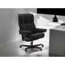 Stressless Stressless Quick Delivery Mayfair Office Medium Chair in Paloma Black