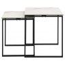 Beadle Crome Interiors Special Offers Oblo White Ceramic Nest of 2 Tables